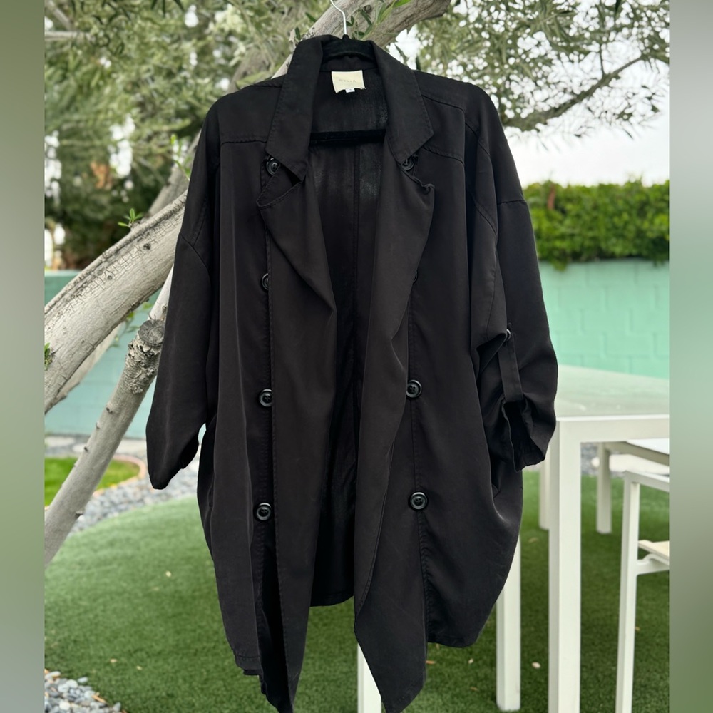 Mason Women's Black Oversized Trench Coat